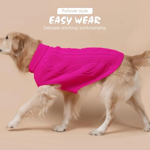 Dog Sweater for Medium Dogs (RoseRed / Medium)