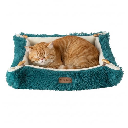 Self Warming Heated Cat Bed Mat (Dark Green)