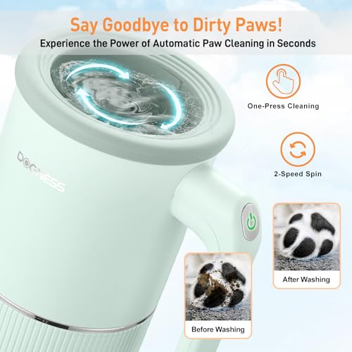 Automatic Dog Paw Cleaner Cup Paw Washer for Medium & Large Dogs (Green / Medium & Large Dogs)