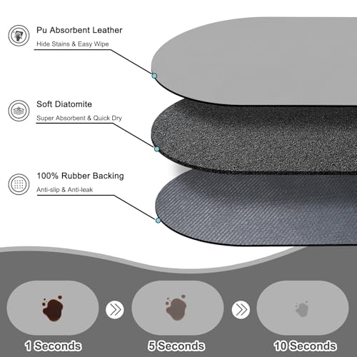 Dog Feeding Mat 24''x16'' (24''x16'' / Light Gray)