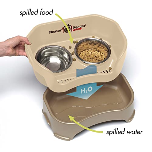 Neater Feeder Deluxe Mess (Cat + Standard Bowl / Cappuccino)