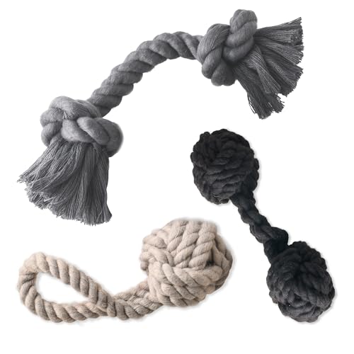 Brady The Rope Tug Toy 3 (Black Ombre / One Size)