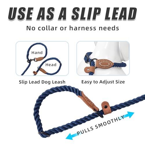 Hands Free Dog Leash (Navy Blue / 8FT Hands Free)