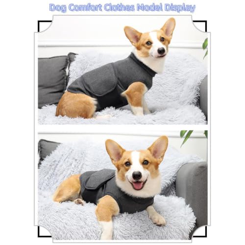 Dog Anxiety Calming Thunder Vest (Grey / XX-Large)