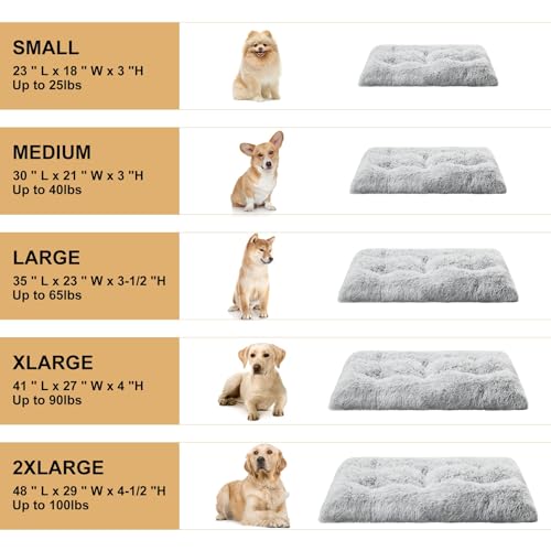 Dog Bed for Large Dogs (Grey / 3XL(53x36 inch))