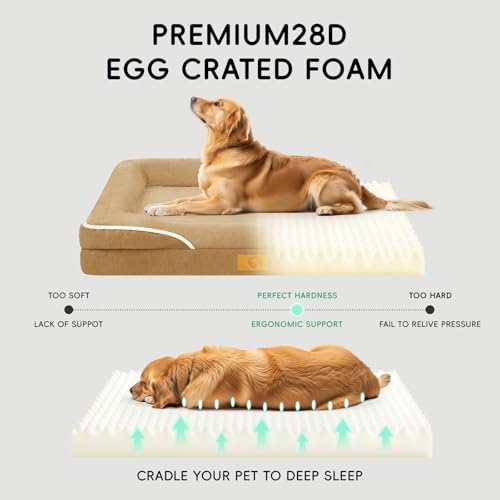Dog Bed Large Sized Dog (36.0"Lx27.0"Wx6.5"H / 02-Brown)