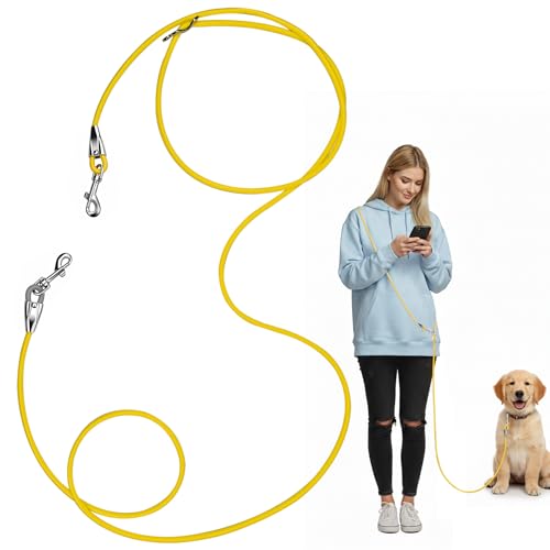 8.2ft Hands Free Dog Leash (Yellow)