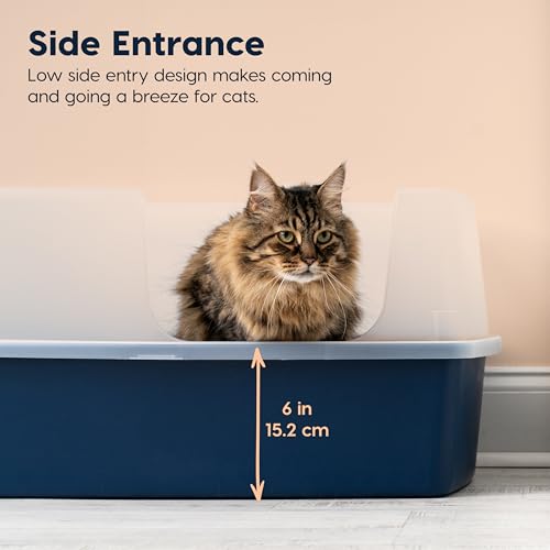 XX Large Side Entry Cat Litter Box (XXL Side Entry / Navy)