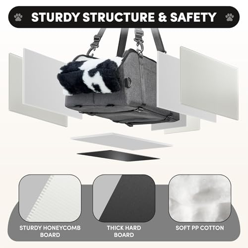Center Console Dog Car Seat for Small Pets to 11lbs