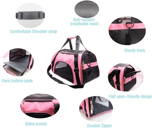 Cat Carrier Soft (Medium-LightPink)