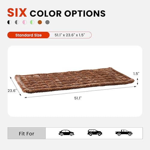 Backseat Dog Bed Mat for Car (Brown / 51.1"L x 23.6"W x 1.5"Th)