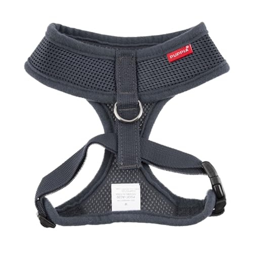 Authentic Puppia Soft Harness (Grey / X-Small)