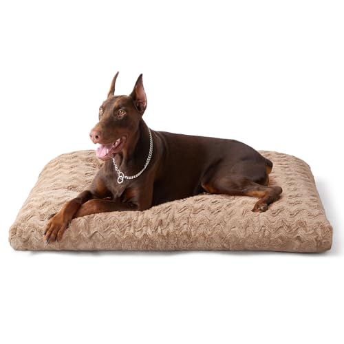 Washable XL Dog Beds Large Sized Dog (Camel / 44" x 32" x 4")
