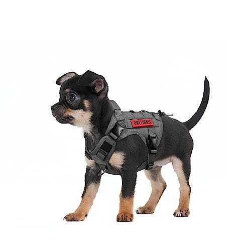 Tactical Dog Harness Vest No (X-Small / Grey)