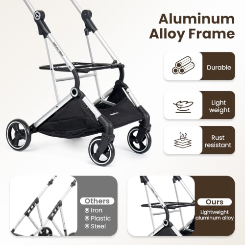 T3 Pro Pet Stroller for Small Dog & Cats up to 44 lbs (Black / T3 Pro)