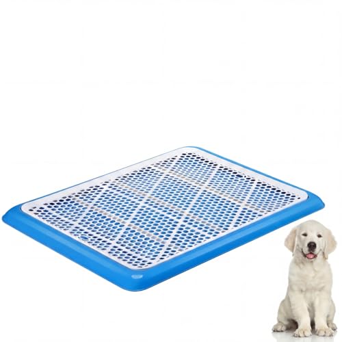 2 Pcs Dog Potty Tray (Blue / 25.6 x 18.9 Inch)