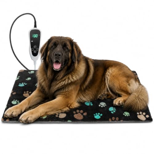 Extra Large Dog Heating Pad 47x30 UL Dual Security Certification (Black / 47 x 30 in)