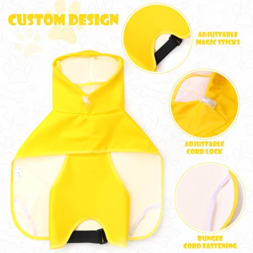 Dog Raincoat for Small Dogs (Small(Label Size:L) / Yellow)