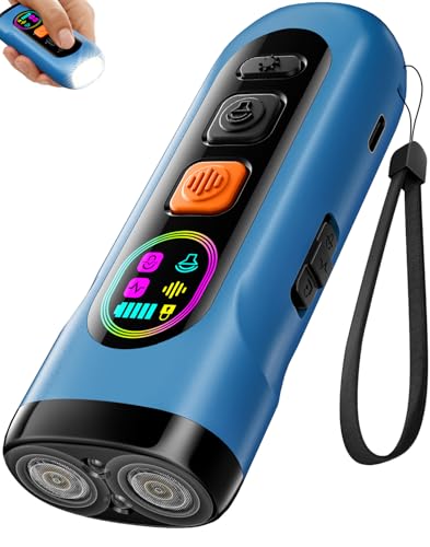 Dog Bark Deterrent Devices Anti Barking Device for Dogs Ultrasonic Bark Stopper Portable Dog Training Tool Indoor Outdoor Up to 50ft Correct Bad Behavior of Own or Neighbor's Dog (Blue / 1 Pack)