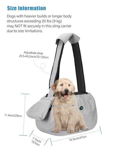 XL Dog Sling 15 (Grey)