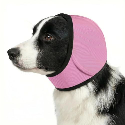 No Flap Ear Wraps for Dogs (Pink / S)