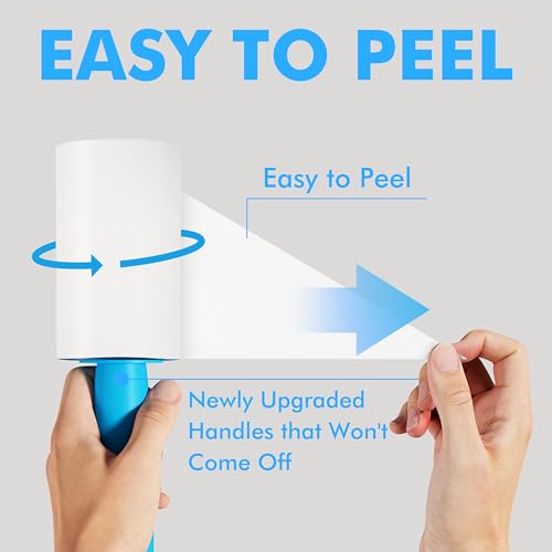 400 Sheets Lint Rollers for Pet Hair Extra Sticky