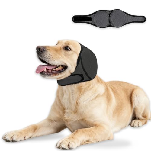 Dog Ear Muffs Noise Protection for Grooming (Grey / S(Head Circle:10-14))