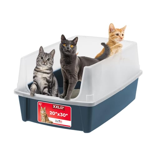 XX Large High Sided Cat Litter Box (XXL / Navy)