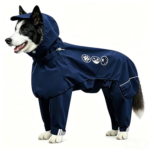 Dog Raincoat Full (Large / Blue)