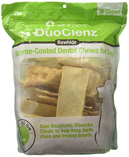 VetOne DuoClenz Rawhide Dental Hygenic Chews for Large (Large Dogs)