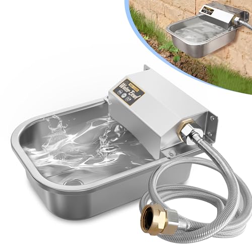 Automatic Water Dispenser for Dogs (101 oz / Silver)