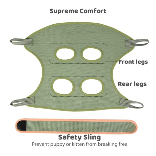 Cat Grooming Hammock Harness for Cats (XXS+ (Suitable for 5-8lbs))