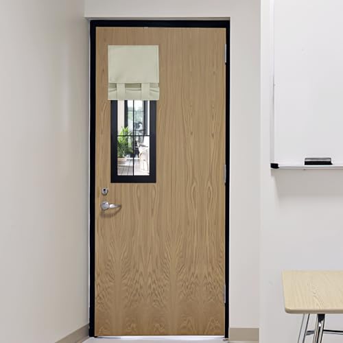 Front Door Window Covering Tie Up Small Sidelight Curtain Blackout (Light Beige / 12"W x 40"L (Pack of 1))