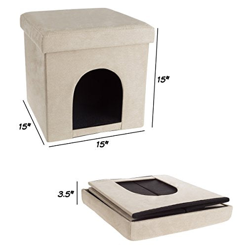 Pet House Ottoman (Tan)