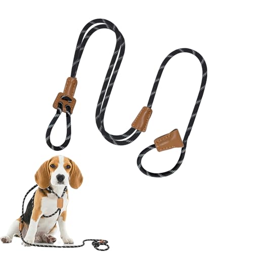 No Pull Dog Slip Lead Leash & Collar Harness 3 (Black)