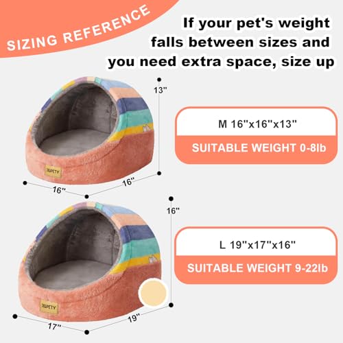 Cute Cat Beds for Indoor Cats (Medium / Rainbow)