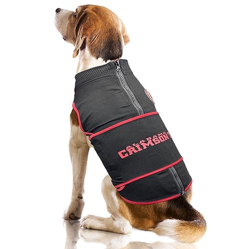NCAA Alabama Crimson Tide Dog Anxiety Calming Shirt Soothing Vest (Large / Alabama Crimson Tide)