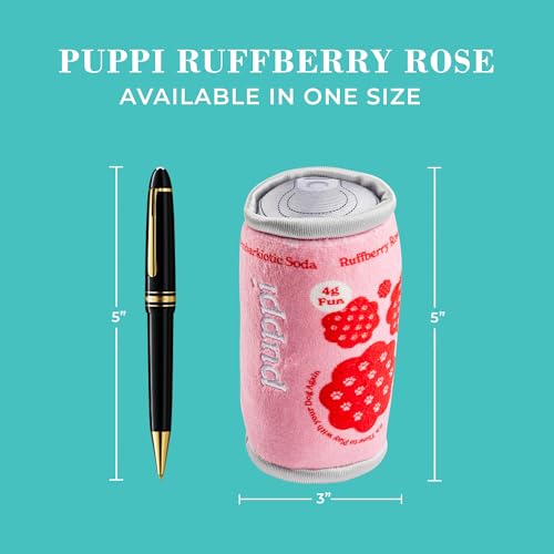Puppi Plush Dog Toy (Puppi Ruffberry Rose (Pink, Red))