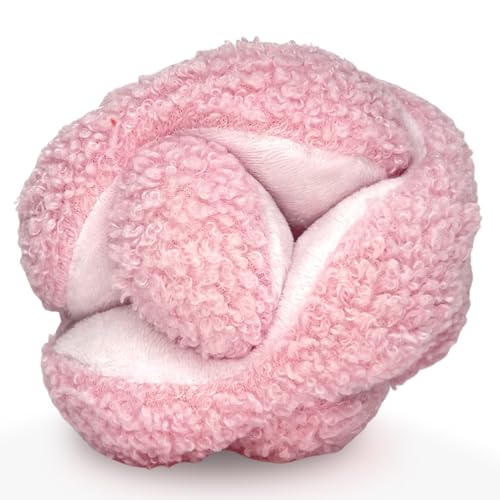 Pink Snuffle Knot Interactive Dog Toy 4” Puzzle Ball (Small / Pink)