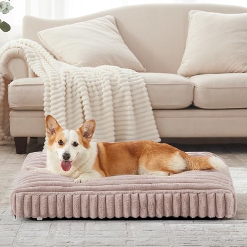 Dog Beds Large Sized Dog (Pink / L(35"x23"x4"))