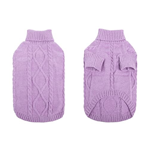 Small Dog Sweater for Small Dogs Girl (X-Small / Lilac)