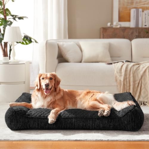 XL Orthopedic Dog Bed for Large Dogs (XL(42"L x 30"W x 8.5"Th) / Black)