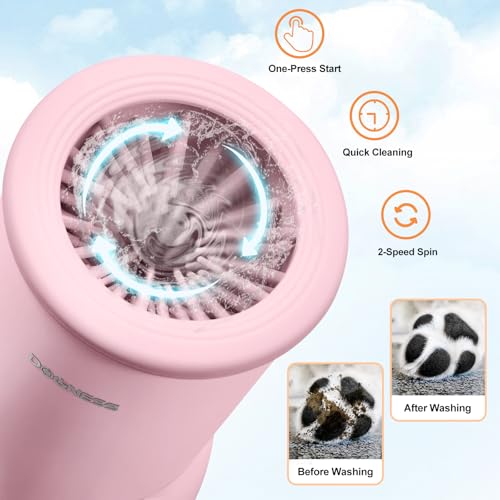 Automatic Dog Paw Cleaner Cup Paw Washer for Small & Medium Dogs (Pink / Small & Medium Dogs)