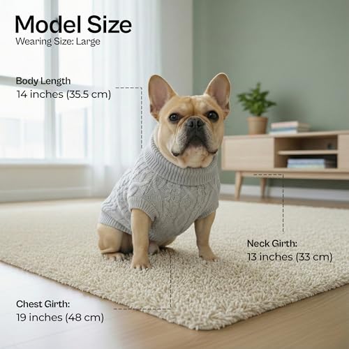 Unisex Dog Sweaters (XL / Cable Knit Gray)