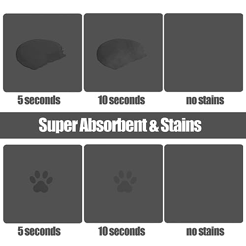 Large Pet Feeding Mat (dark grey / 39.3"L x 15.7"W)
