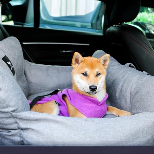 Dog Fleece Vest Sweater with Leash Ring (XXL (25-35lbs) / Purple)