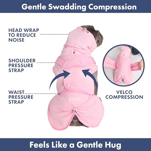 Anxiety Relief Vest for Dogs (03 Pink / X-Large)