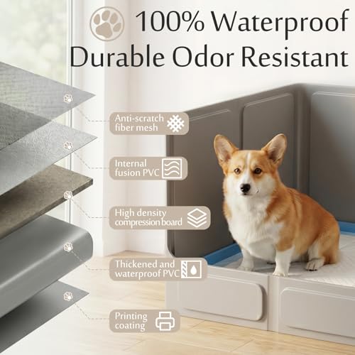 Dog Litter Box with High Walls