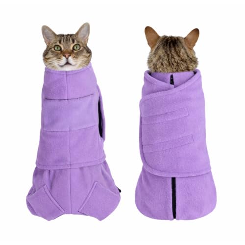 Calm & Cozy® Cat Swaddle Wrap for Nail Trimming (Small / Lavender)