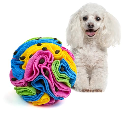 Pet Snuffle Ball (New rainbow color / 10cm)